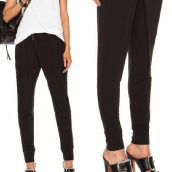 Helmut Lang Villous Origami Rayon-Blend Pants in Black Size S New With Tags - Picture 4 of 11